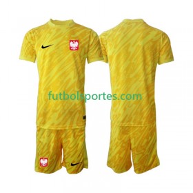 Camiseta Polonia Portero Niño Primera Equipación 2024